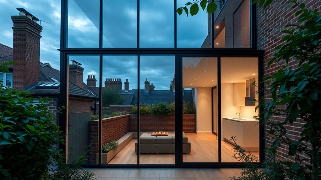 Glass Extension Walls Radlett