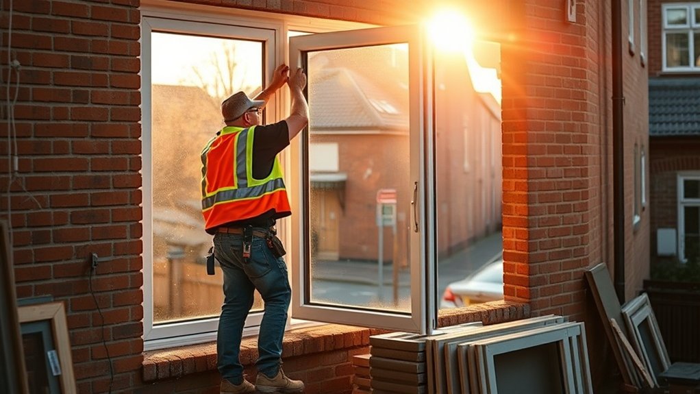 Window Installation Round Bush