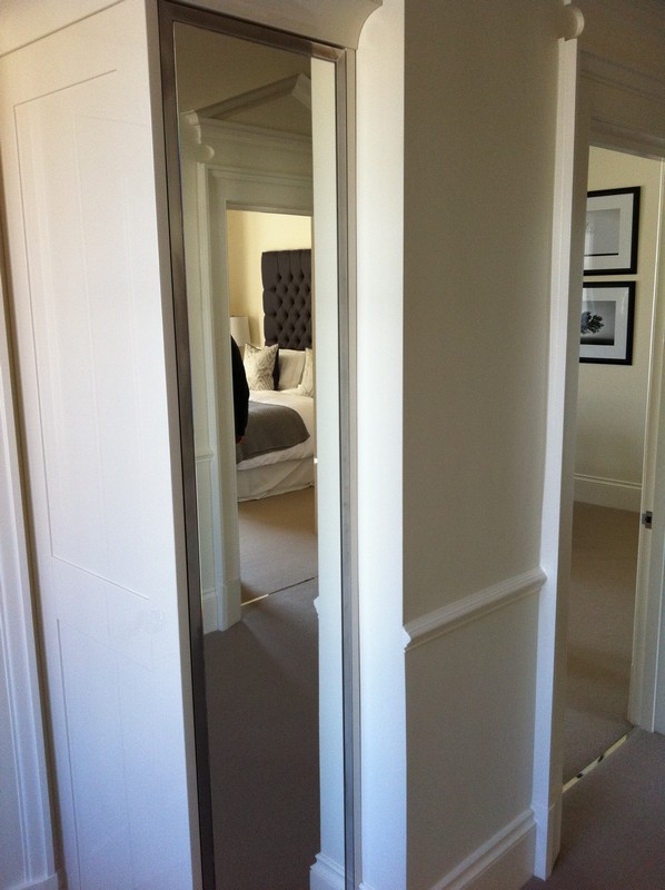 Full-length wardrobe mirror fitted in Radlett home