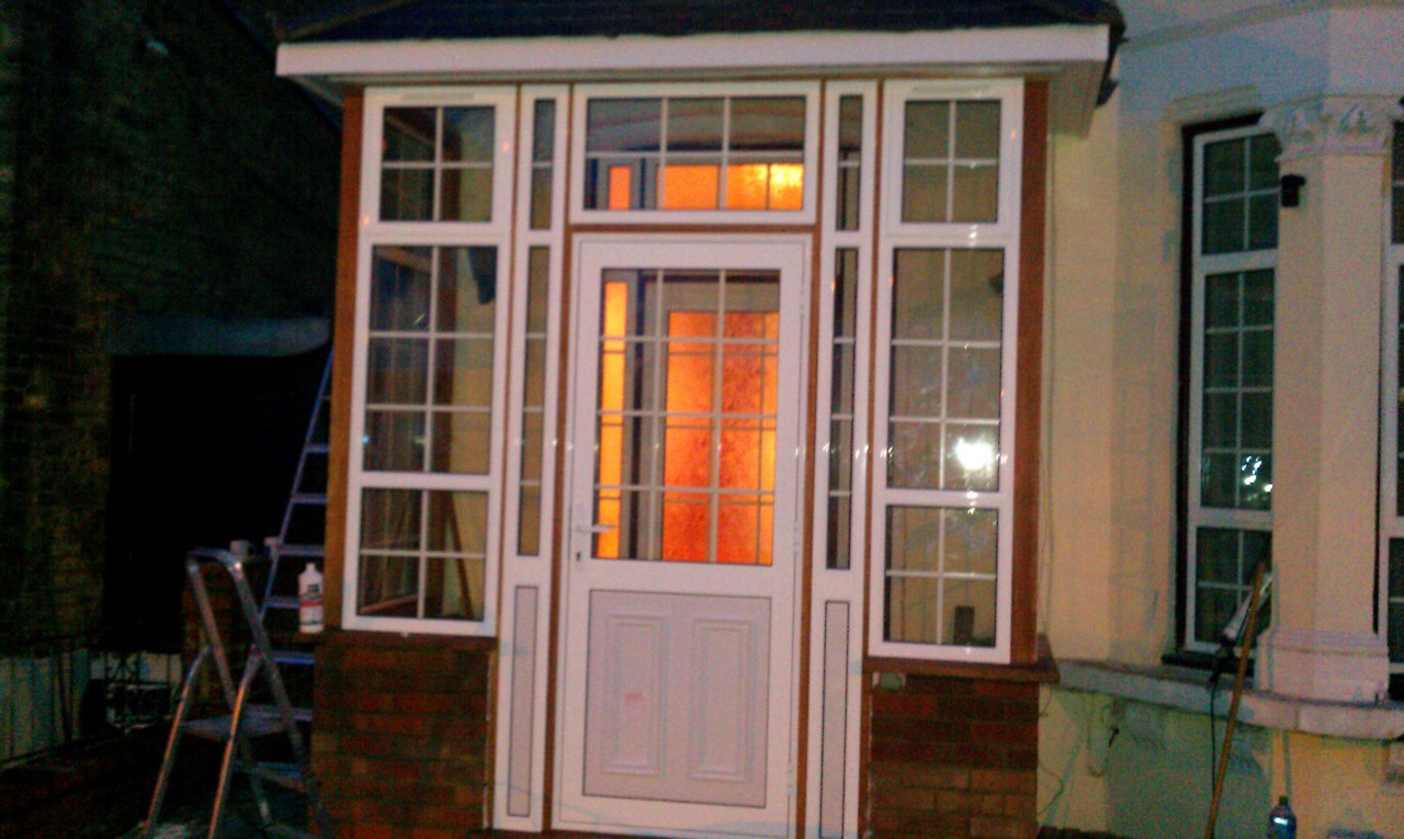 uPVC porch with Georgian bar glazing installed in Radlett